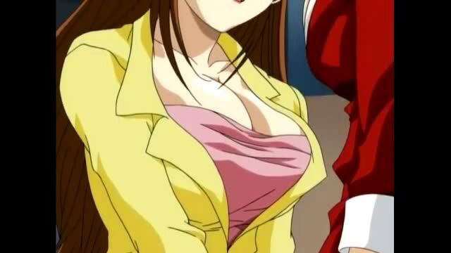 Busty Asian teacher in yellow blazer and pink top cleavage tease