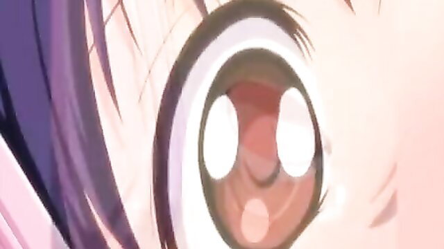 Closeup of teen anime cutie eyes with glossy stare, hentai style