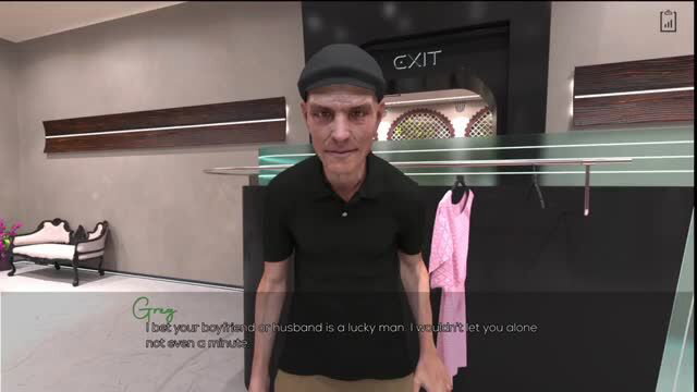 Katy flirts with John in Couples Lustbound part 4, hotwife teases stud