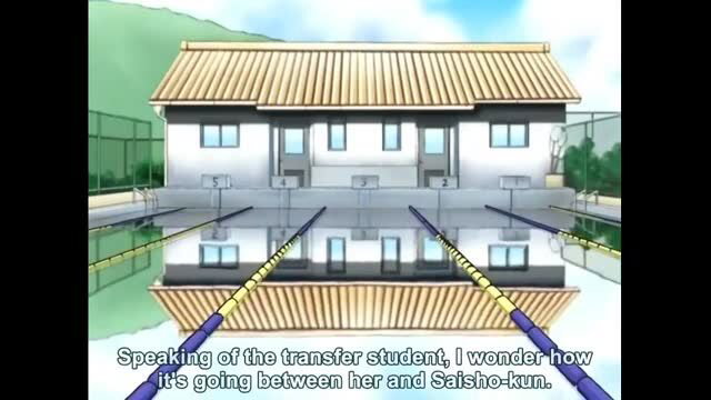 Anime poolside school scene from Sora no Iro Mizu no Iro vol.1