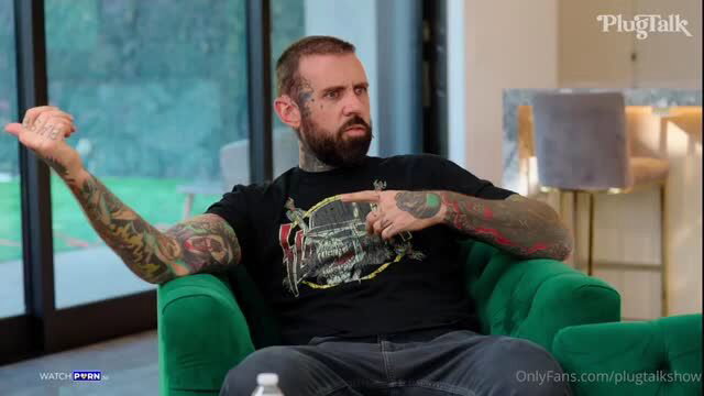 Tatted man on PlugTalk with Lena The Plug and Rachael Cavalli