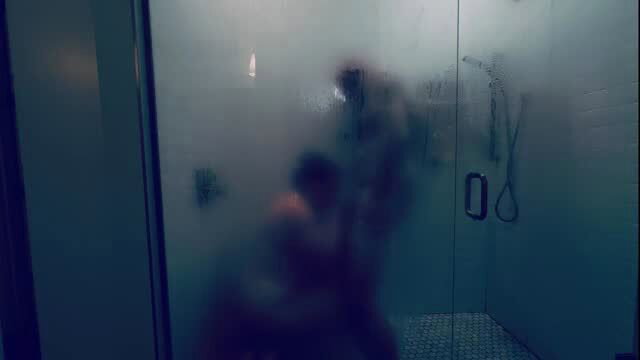 Curvy MILF fucked hard from behind in steamy shower