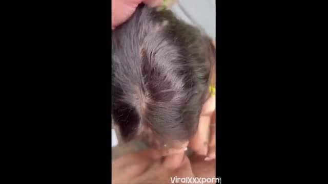 Emily Black closeup facial cumshot on face after outdoor blowjob