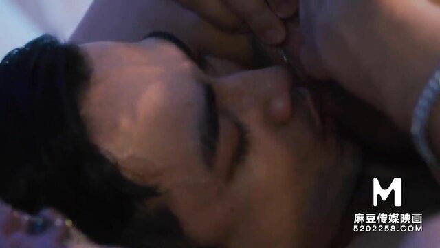 Zhao Xiao Han close-up face in steamy sex scene, Model Media Asia porn