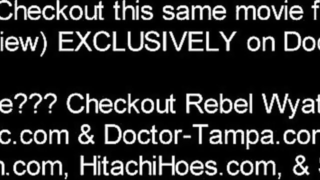 Rebel Wyatt as Doctor Tampa's BDSM sex slave in Captive Clinic