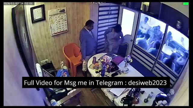 Viral Desi Indian hookup CCTV clip with suited man and women