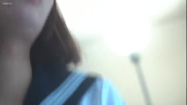 Kaede Watari schoolgirl in doggy, skirt up, fingered by masseur