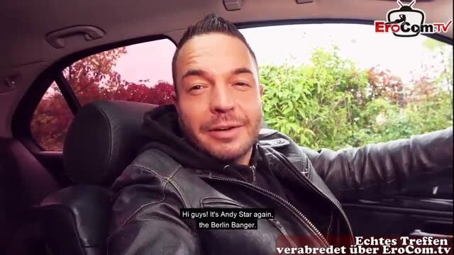 Andy Star the Berlin Banger in leather jacket selfie