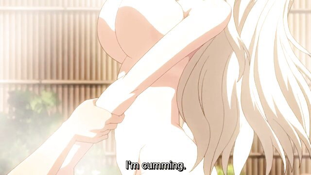 Blonde anime hentai girl nude from behind, big ass, Tsugou No Yoi JAV