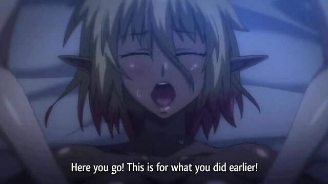 Blonde elf girl hentai milf moaning in ecstasy closeup face