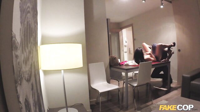 Alexa as sexy cop fucked hard on table in FakeCop