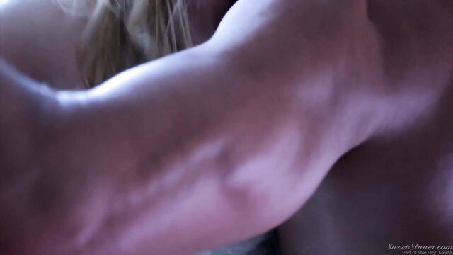 Natalia Starr flexes veiny muscular arm in erotic closeup