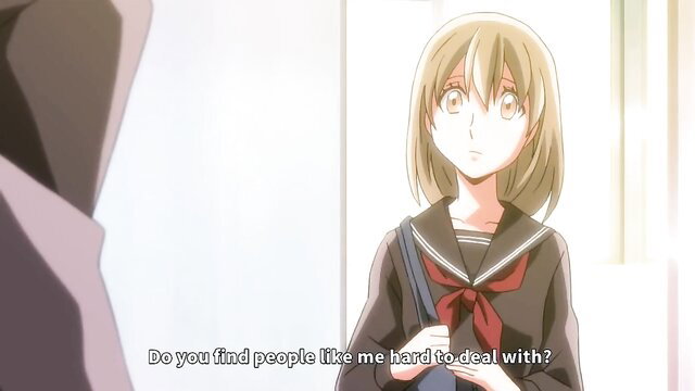 Blonde JAV schoolgirl in uniform asks if she's hard to deal with, 25yo high school ep 8