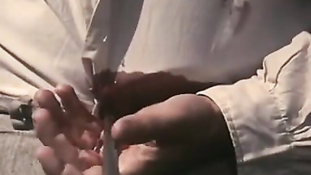 Rebecca La Signora Del Desiderio hands teasing in sheer blouse closeup