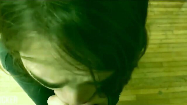 Lonely Fucker Pour it up PMV closeup of woman kneeling with hand to mouth