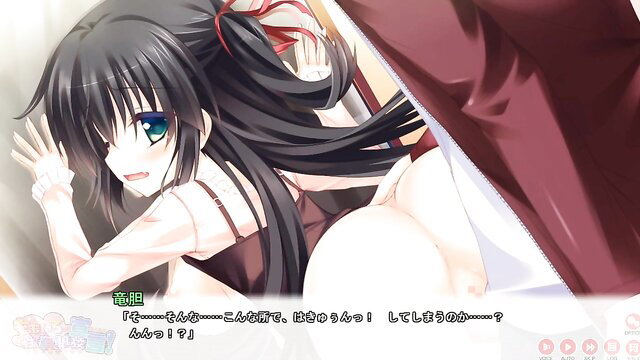 Rindou Kiryuin anime girl in lingerie, smiling with big ass exposed