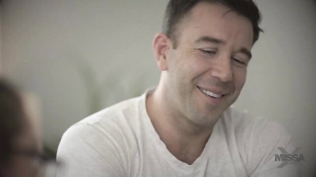 Kayla Paige smiling intimately with man in My Son's Breakup scene