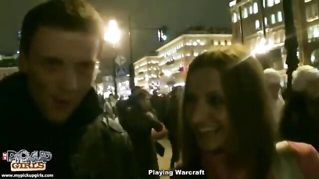 Hot brunette cheats on boyfriend with strangers in wild outdoor crowd