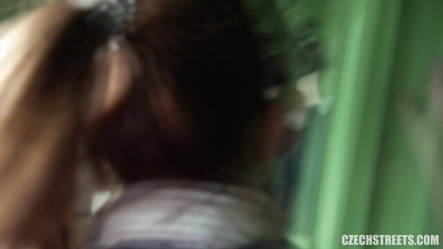 Blurry Czech conductor ponytail fucked in toilet POV