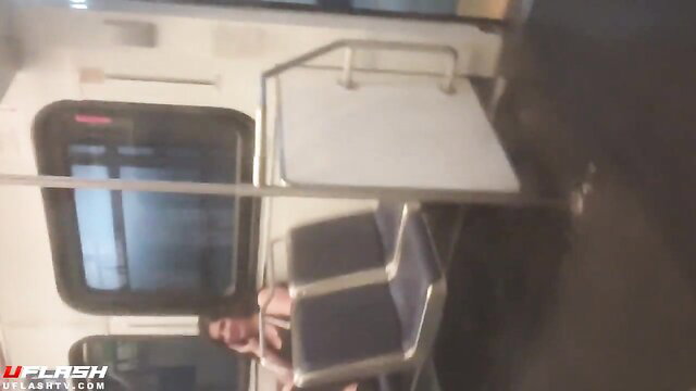 Amateur Asian teen watched through train window, knows she's filmed