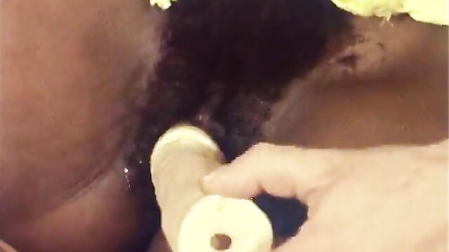 Black woman fucked by white cock closeup in Black Triangle porn