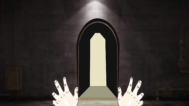 Eerie Halloween hands reaching from dark archway in spooky adult video thumbnail