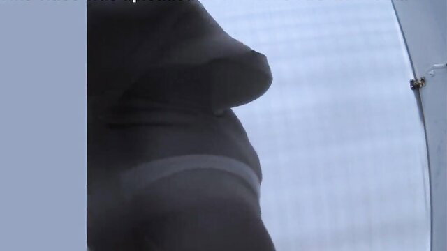 Exotic amateur busty ebony changing in beach room