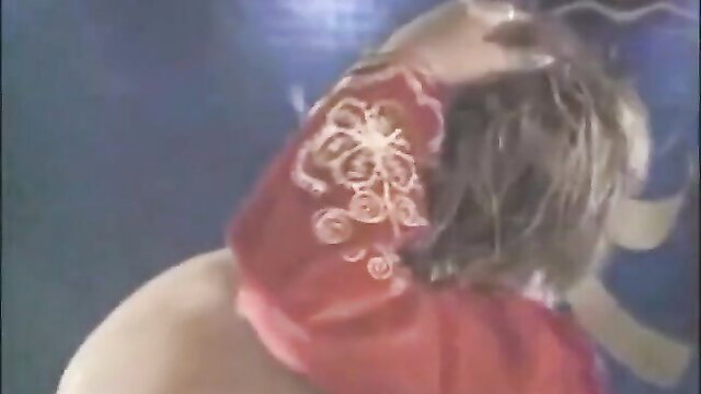 Hot Brazilian mature Ster Coroa Gostosa wet in red embroidered lingerie