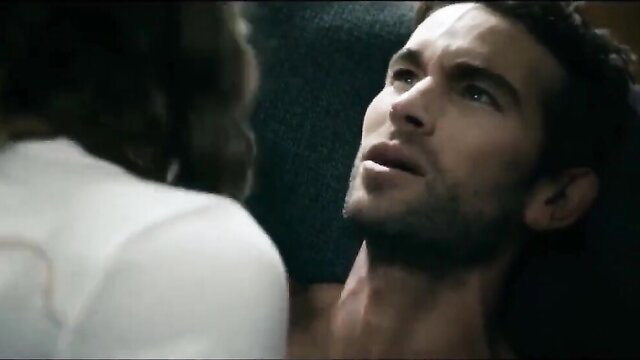 Hot shirtless hunk from The Boys TV series intense sex scene closeup