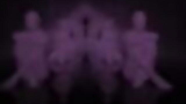 Blurry purple-clad women in wife sharing orgy, amateur group sex