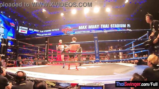 Muay Thai fight night at Max Muay Thai Stadium with Thai Swinger models