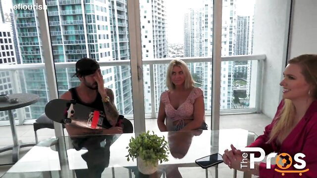 Willow Ryder & Nade Nasty in The Pros Ep 3 trailer on balcony