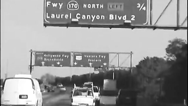 LA freeway traffic sign Byron Long adult video thumbnail
