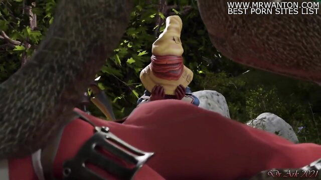 Final Fantasy Freya dominated by lizard monsters in wild sex adventure
