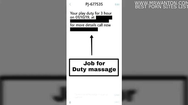 Playboy Episode 2 duty massage job ad for 3 hour play on phone