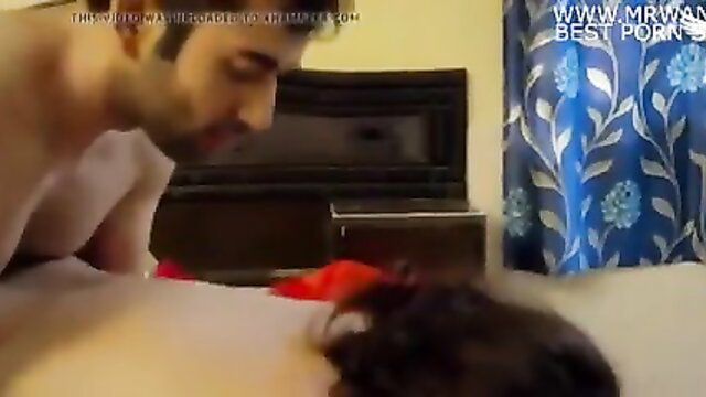 Hot Indian wife shared in hardcore sex, man thrusting from behind