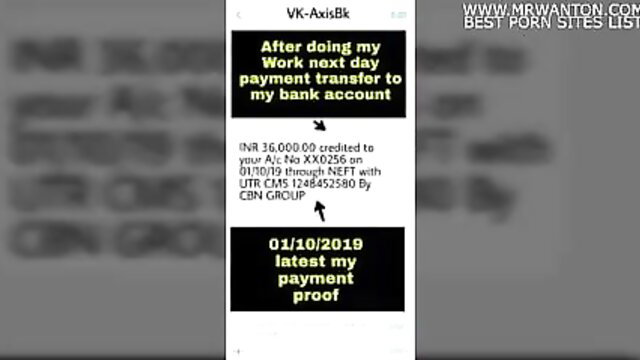 Indian woman shows bank transfer proof after workout payment tease