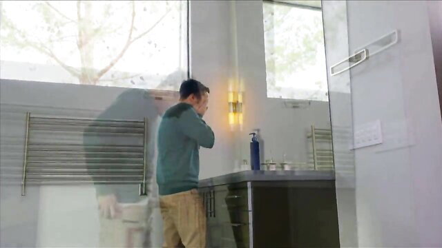Man washing face in bathroom, Cherie Deville Sticky Mom preview
