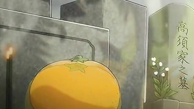 Tsuma Shibori 2 hentai girl with huge orange ass at gravesite