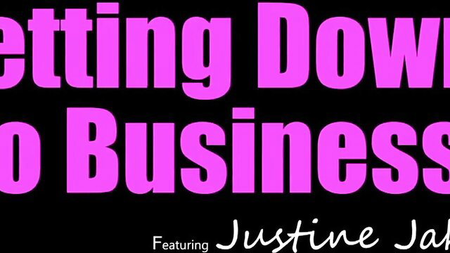 Getting Down to Business featuring Justine Jah adult video thumbnail
