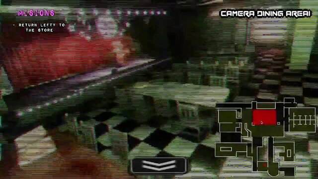 Fap Nights at Frennis Foxy in glitchy dining area map screenshot