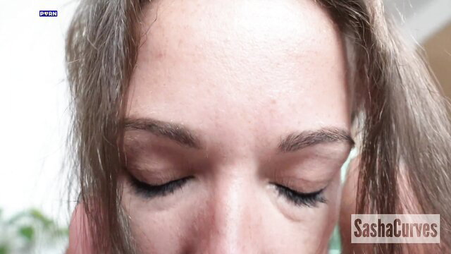 SashaCurves closeup eyes and face in steamy adult tease