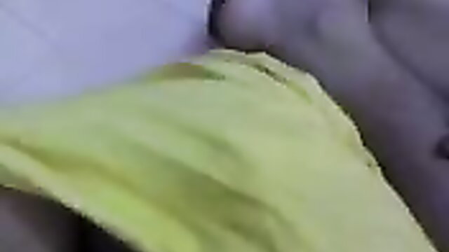 Indian teen big tits begs for touch, yellow top teases tight pussy closeup