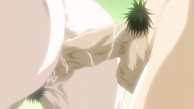Anime aunt with huge tits titfucks nephew's cock in Sleazy Mother 2