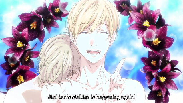 Yarichin Bitch Club yaoi anime boys hugging shirtless embrace