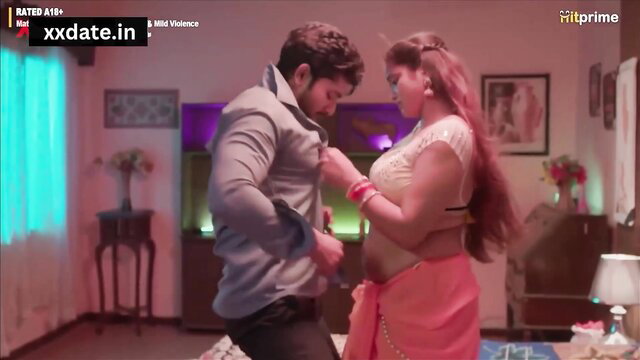 Yorgelis Carrillo as Pyaasi Bhabhi in seductive saree foreplay