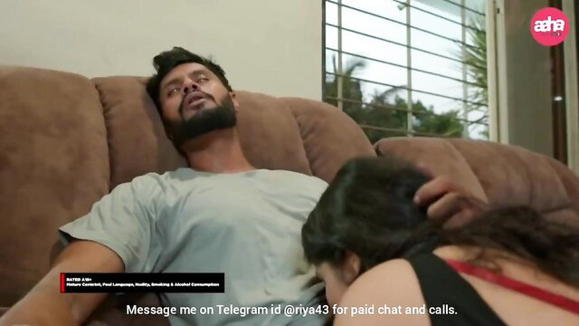 Ko Ko fellating man on couch in Mard Ko Dard 2024 Aha series