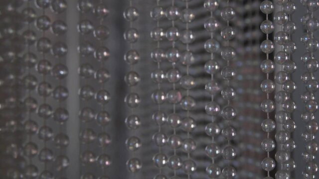 Anna Polina beaded curtain closeup, Lust Cinema POV tease