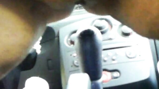 Chunky mature wife rides car gear shifter in pussy POV