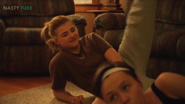 Chloë Grace Moretz lesbian friend fingering in hot POV video